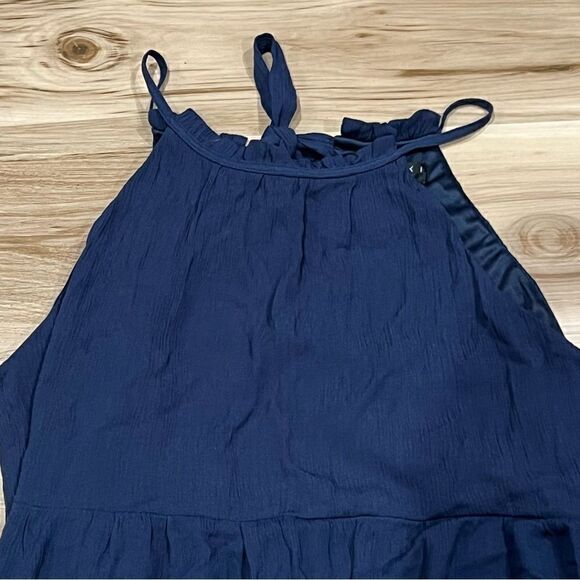 NEW Francesca’s Trixxi Blue Halter Dress Women’s XL - Picture 3 of 4